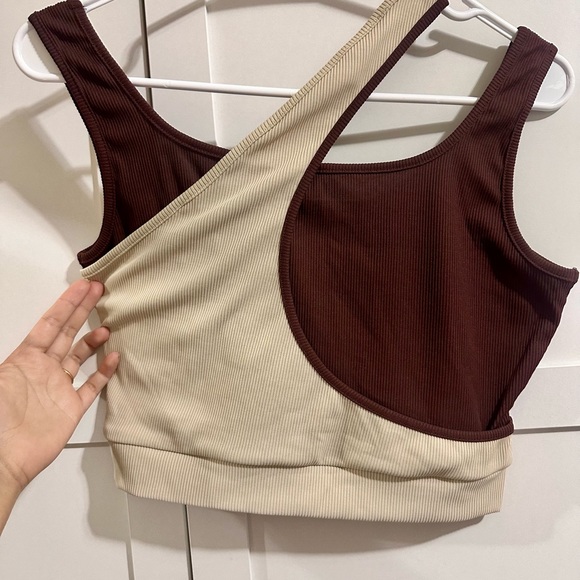 Two-Tone Ribbed Women's Bralette - Picture 2 of 2